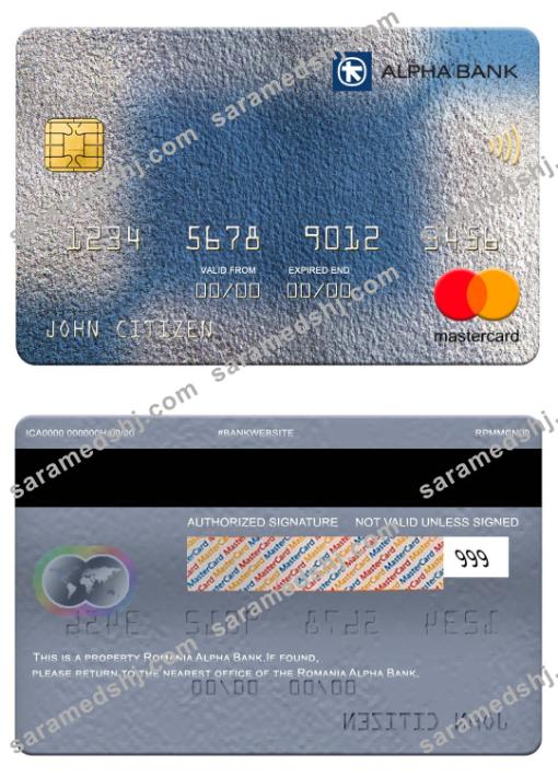 Romania Alpha Bank mastercard